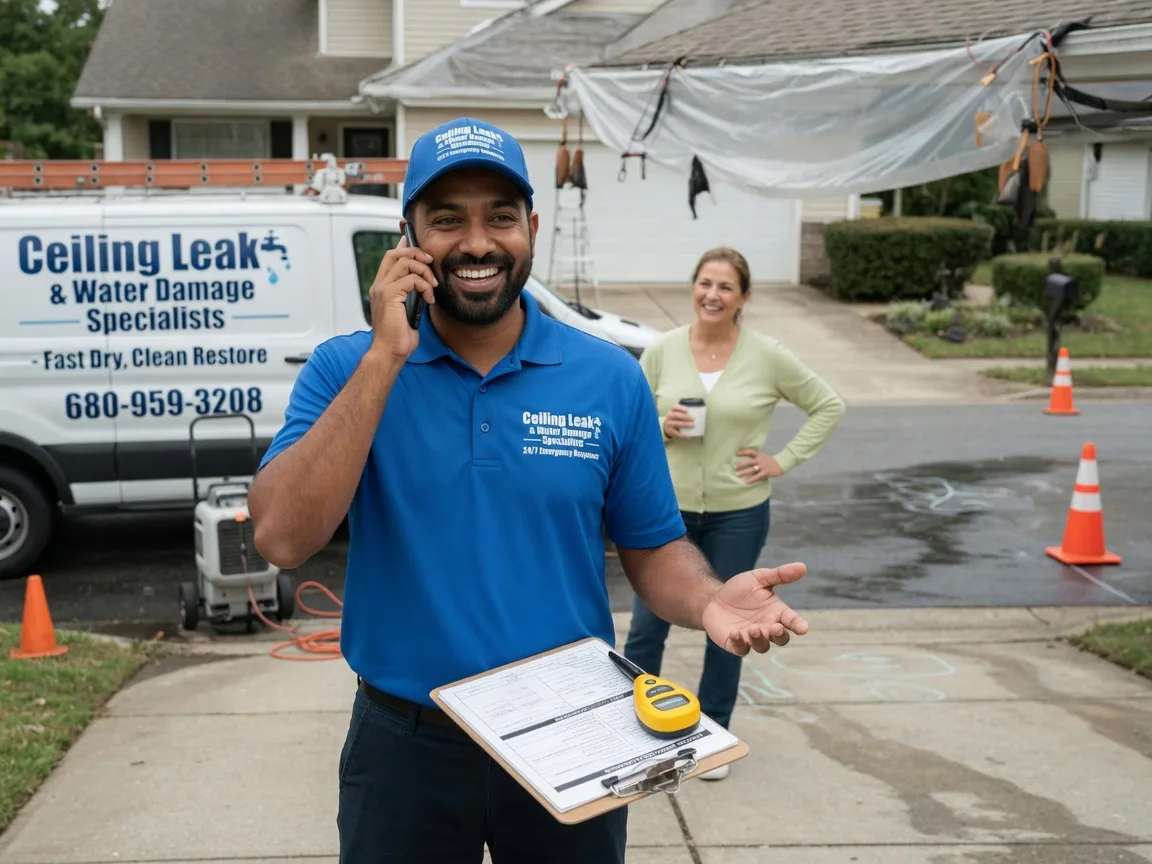 Ceiling Leak Cleanup Oakland City, IN FAQs